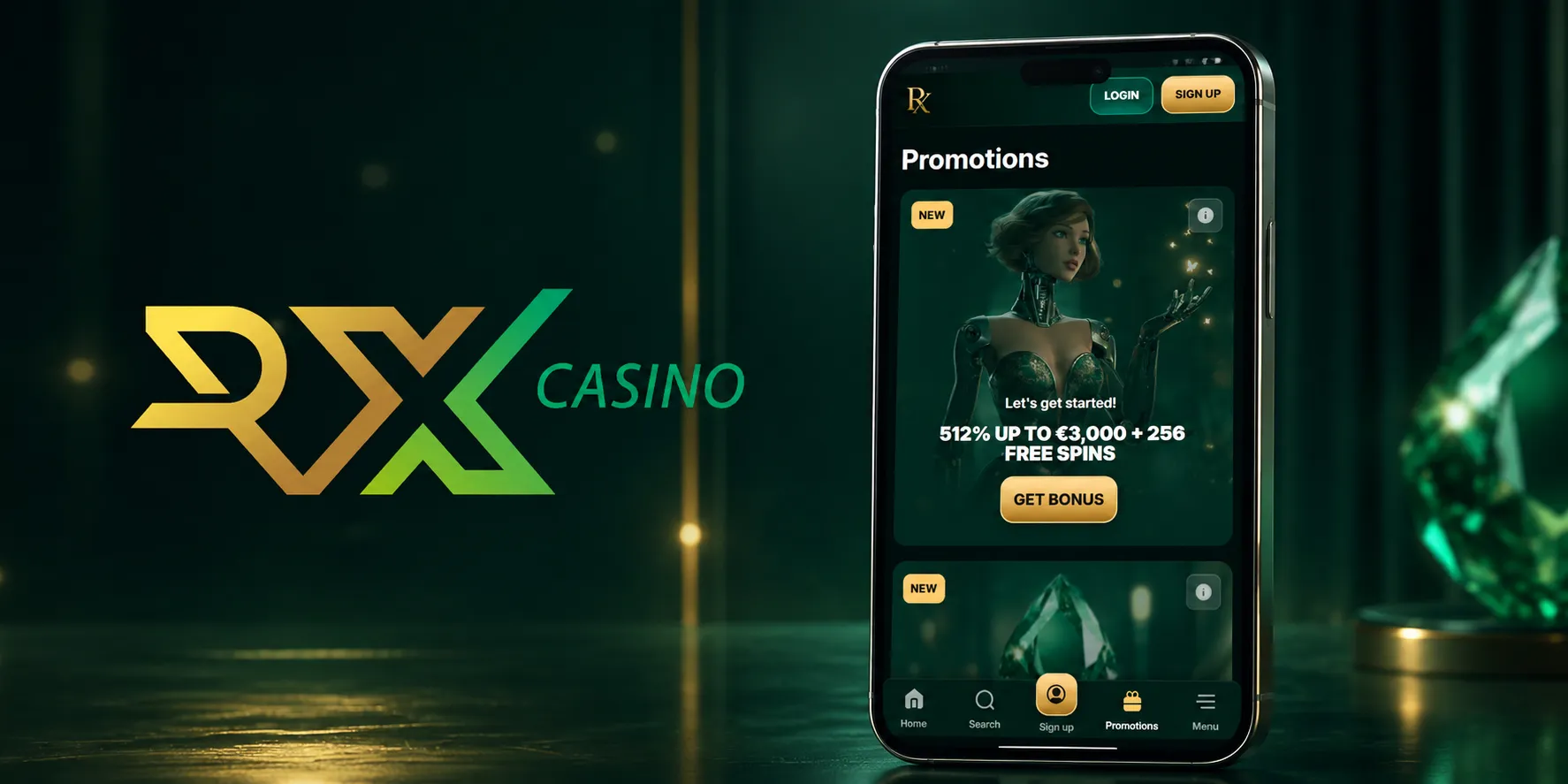 RX Casino App-Screenshot